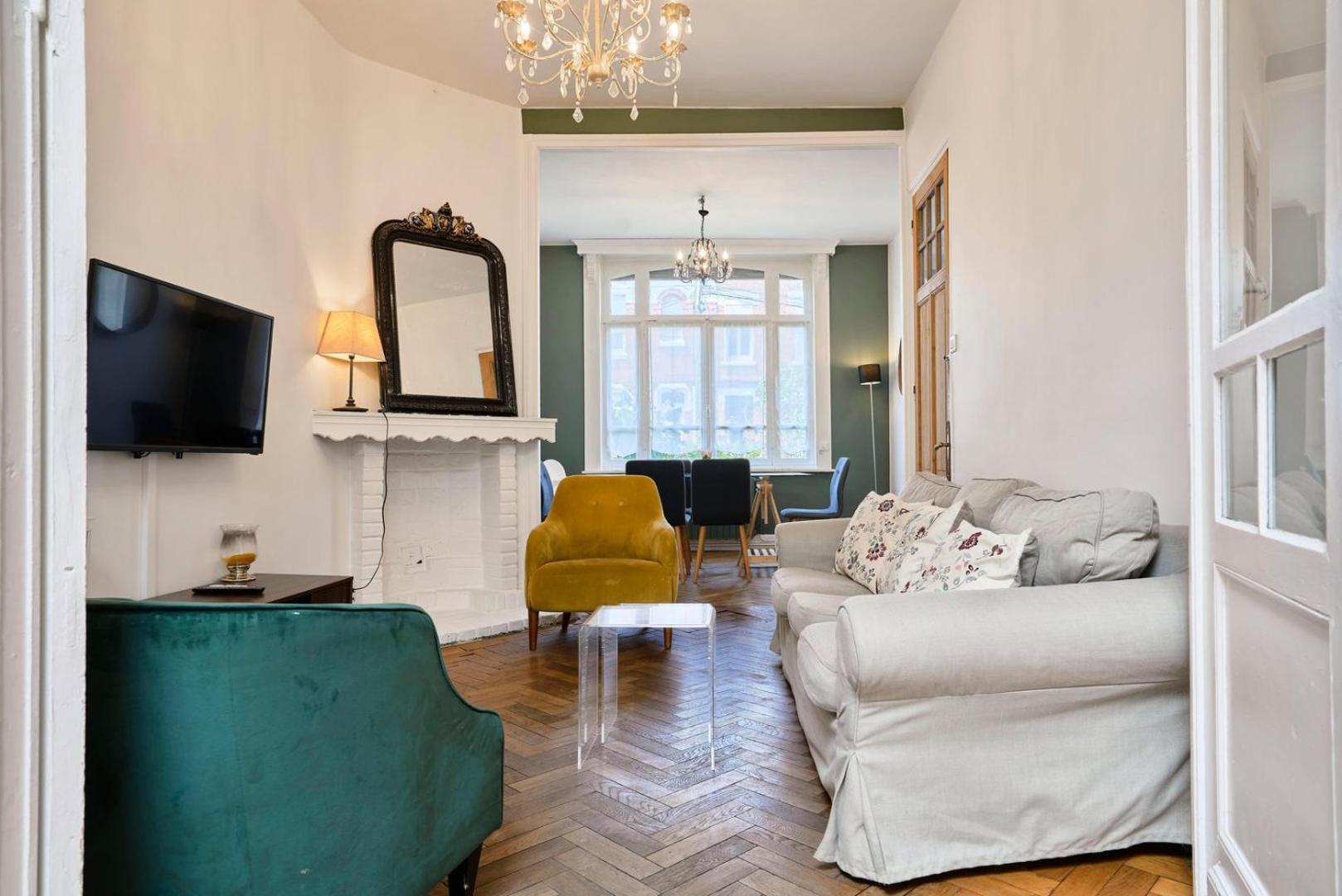 Beautiful 1900 House Full Equipped, 4Bdrm+ Garden! Apartment Lambersart Bagian luar foto